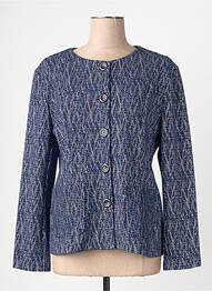 Veste chic fermeture boutonnée sur le devant bleu PLURIELLES femme