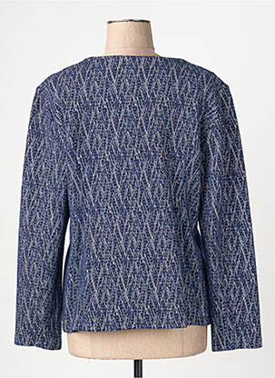 Veste chic fermeture boutonnée sur le devant bleu PLURIELLES femme