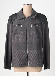 Veste casual epaulette gris JEAN DELFIN femme