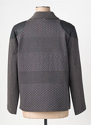 Veste casual epaulette gris JEAN DELFIN femme