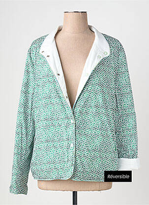 Doudoune poches sans capuche vert REVER MILE femme
