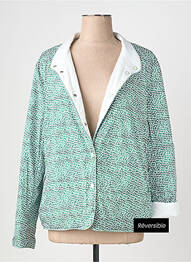 Doudoune poches sans capuche vert REVER MILE femme