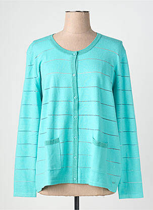 Gilet manches longues stretch bleu DIANE LAURY femme