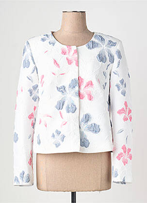 Veste chic tissage crêpe blanc GREGORY PAT femme