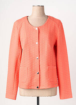 Veste casual col rond orange DIANE LAURY femme
