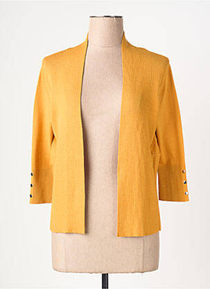 Gilet manches longues manches 3/4 jaune CONCEPT K femme