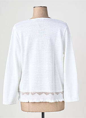 Gilet manches longues manches 3/4 blanc TELMAIL femme