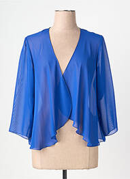 Veste chic col v bleu GREGORY PAT femme