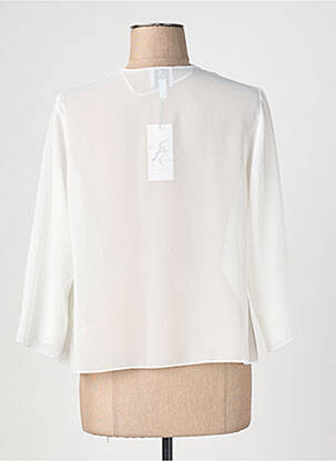 Veste chic tissage crêpe blanc FRANCE RIVOIRE femme