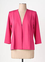Veste chic col v rose GEVANA femme