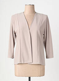 Veste chic col v marron GEVANA femme