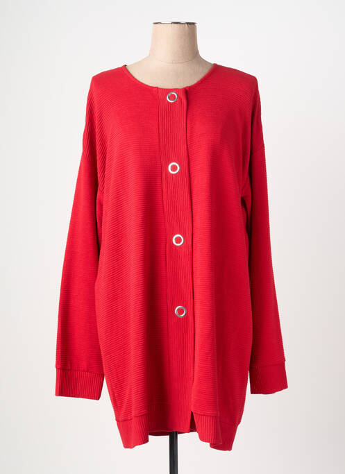 Veste casual poches rouge IMITZ femme