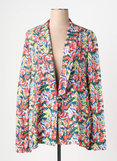 Blazer col châle rouge C'EST BEAU LA VIE femme