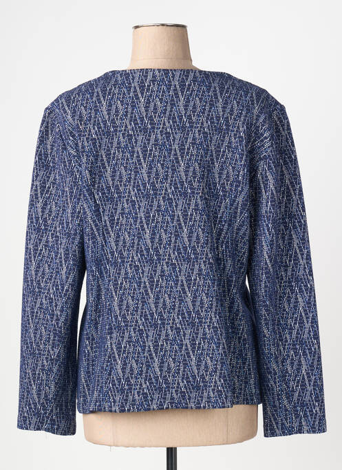 Veste chic fermeture boutonnée sur le devant bleu PLURIELLES femme