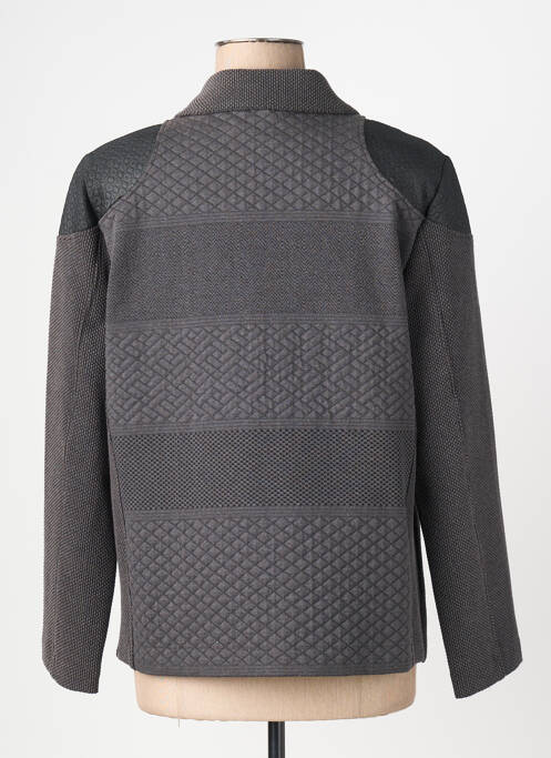 Veste casual epaulette gris JEAN DELFIN femme