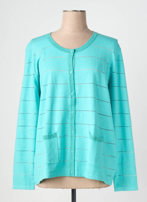 Gilet manches longues stretch bleu DIANE LAURY femme