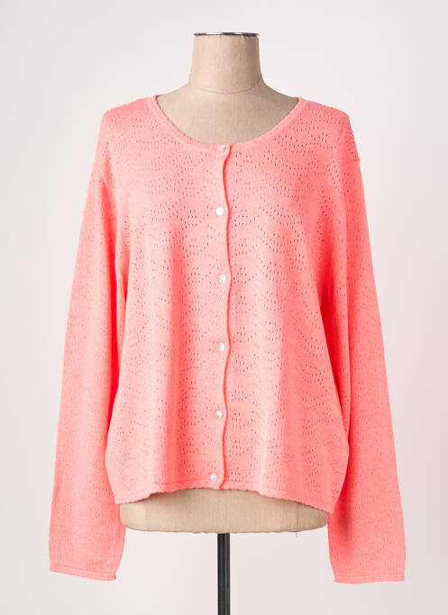 Gilet manches longues stretch orange C'EST BEAU LA VIE femme