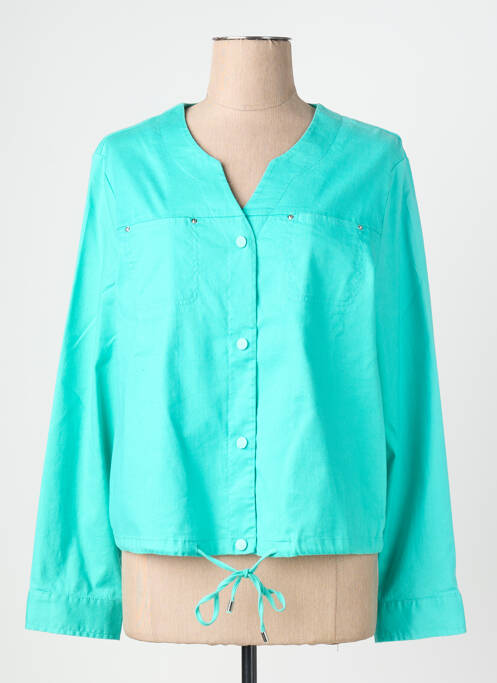 Veste casual col rond vert DIANE LAURY femme