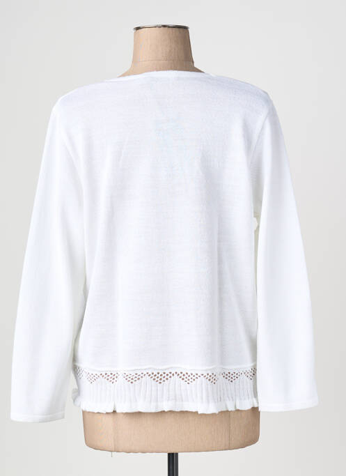Gilet manches longues manches 3/4 blanc TELMAIL femme