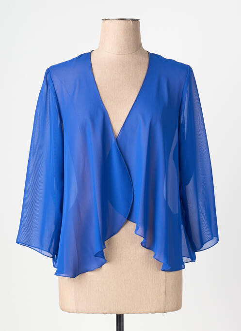Veste chic col v bleu GREGORY PAT femme