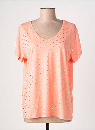 T-shirt coupe droite manches courtes orange KATMAI femme