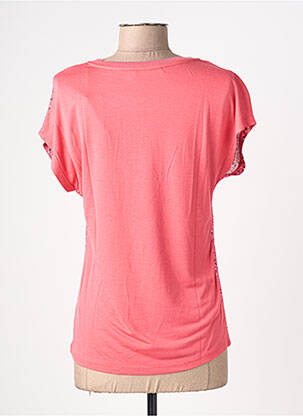 T-shirt imprimé fantaisie manches courtes rose KATMAI femme