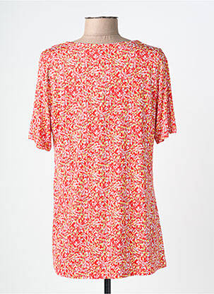 T-shirt imprimé fantaisie manches courtes rouge PLURIELLES femme