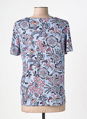 T-shirt imprimé fantaisie manches courtes bleu DIANE LAURY femme