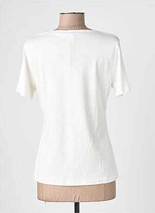 T-shirt imprimé fantaisie manches courtes blanc MERI & ESCA femme