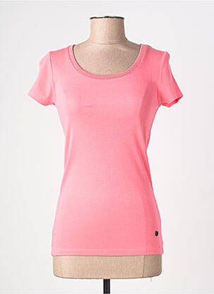 T-shirt coupe cintrée manches courtes rose C'EST BEAU LA VIE femme