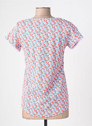 T-shirt col v manches courtes violet C'EST BEAU LA VIE femme