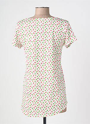 T-shirt imprimé fantaisie manches courtes blanc C'EST BEAU LA VIE femme