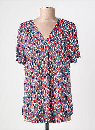 T-shirt imprimé fantaisie manches courtes bleu DIANE LAURY femme