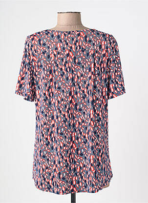 T-shirt imprimé fantaisie manches courtes bleu DIANE LAURY femme
