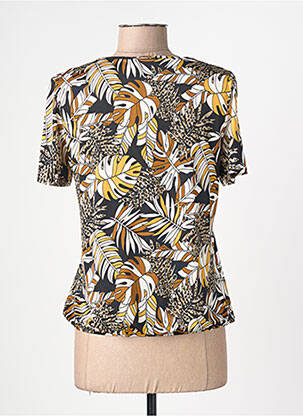 Top stretch manches courtes marron DIANE LAURY femme