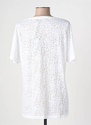 T-shirt col v manches courtes blanc TELMAIL femme