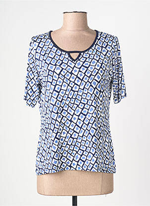 T-shirt stretch manches courtes bleu TELMAIL femme
