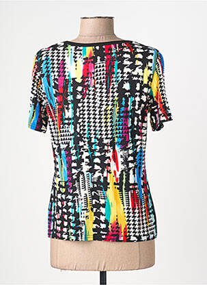 T-shirt imprimé fantaisie manches courtes noir TELMAIL femme