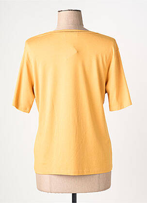 T-shirt stretch manches courtes jaune GRIFFON femme