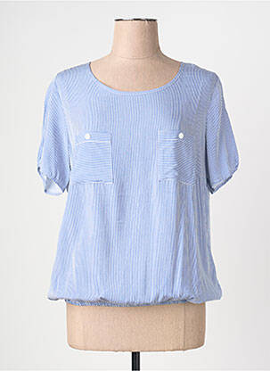 Blouse manches courtes manches courtes bleu TELMAIL femme
