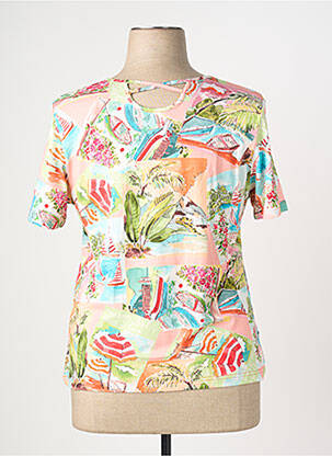 T-shirt stretch manches courtes blanc GRIFFON femme