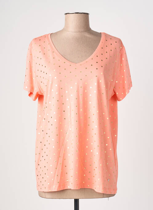 T-shirt coupe droite manches courtes orange KATMAI femme