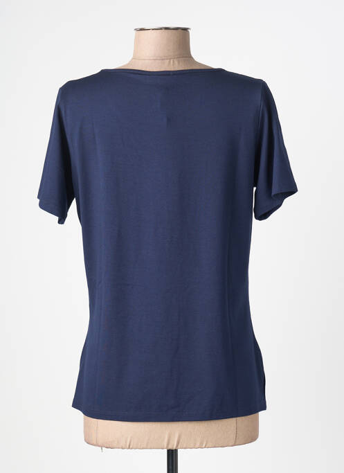 T-shirt imprimé fantaisie manches courtes bleu FRANCE RIVOIRE femme