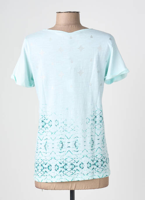 T-shirt imprimé fantaisie manches courtes vert IMITZ femme