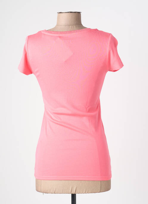 T-shirt coupe cintrée manches courtes rose C'EST BEAU LA VIE femme