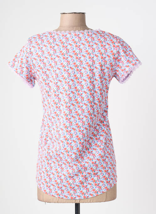 T-shirt col v manches courtes violet C'EST BEAU LA VIE femme