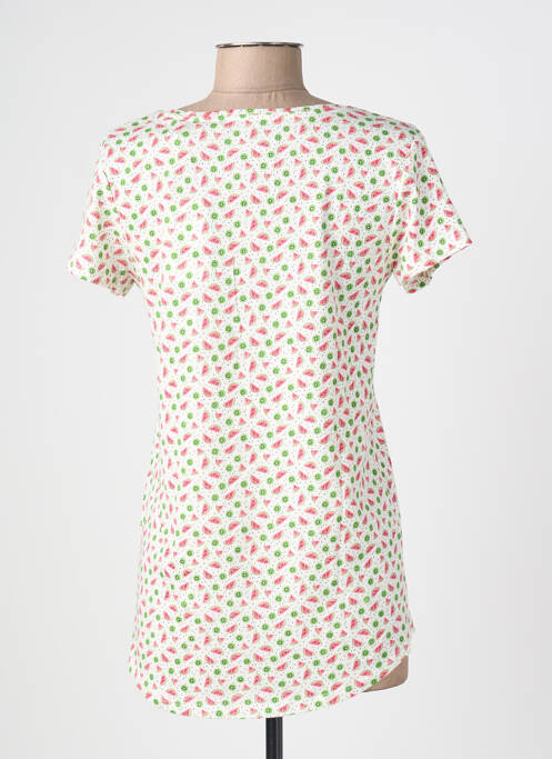 T-shirt imprimé fantaisie manches courtes blanc C'EST BEAU LA VIE femme