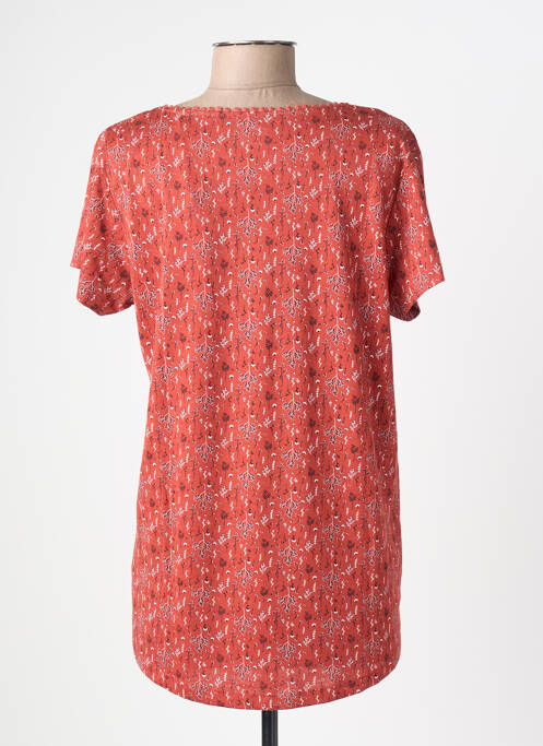 T-shirt imprimé fantaisie manches courtes rouge C'EST BEAU LA VIE femme