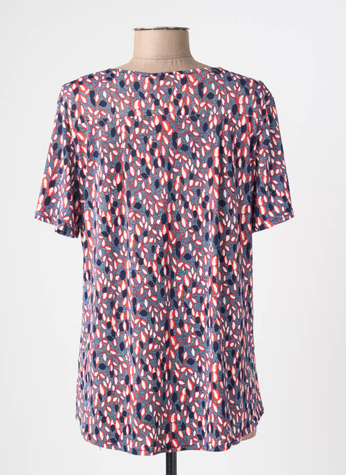 T-shirt imprimé fantaisie manches courtes bleu DIANE LAURY femme