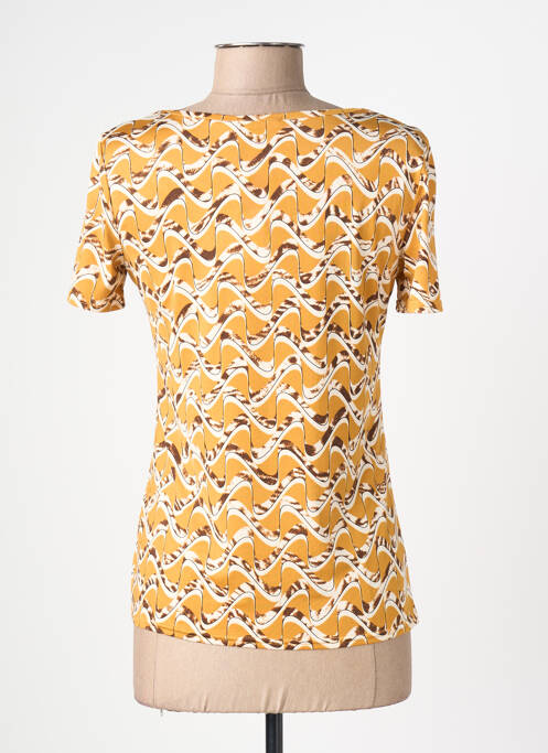 T-shirt imprimé fantaisie manches courtes jaune DIANE LAURY femme
